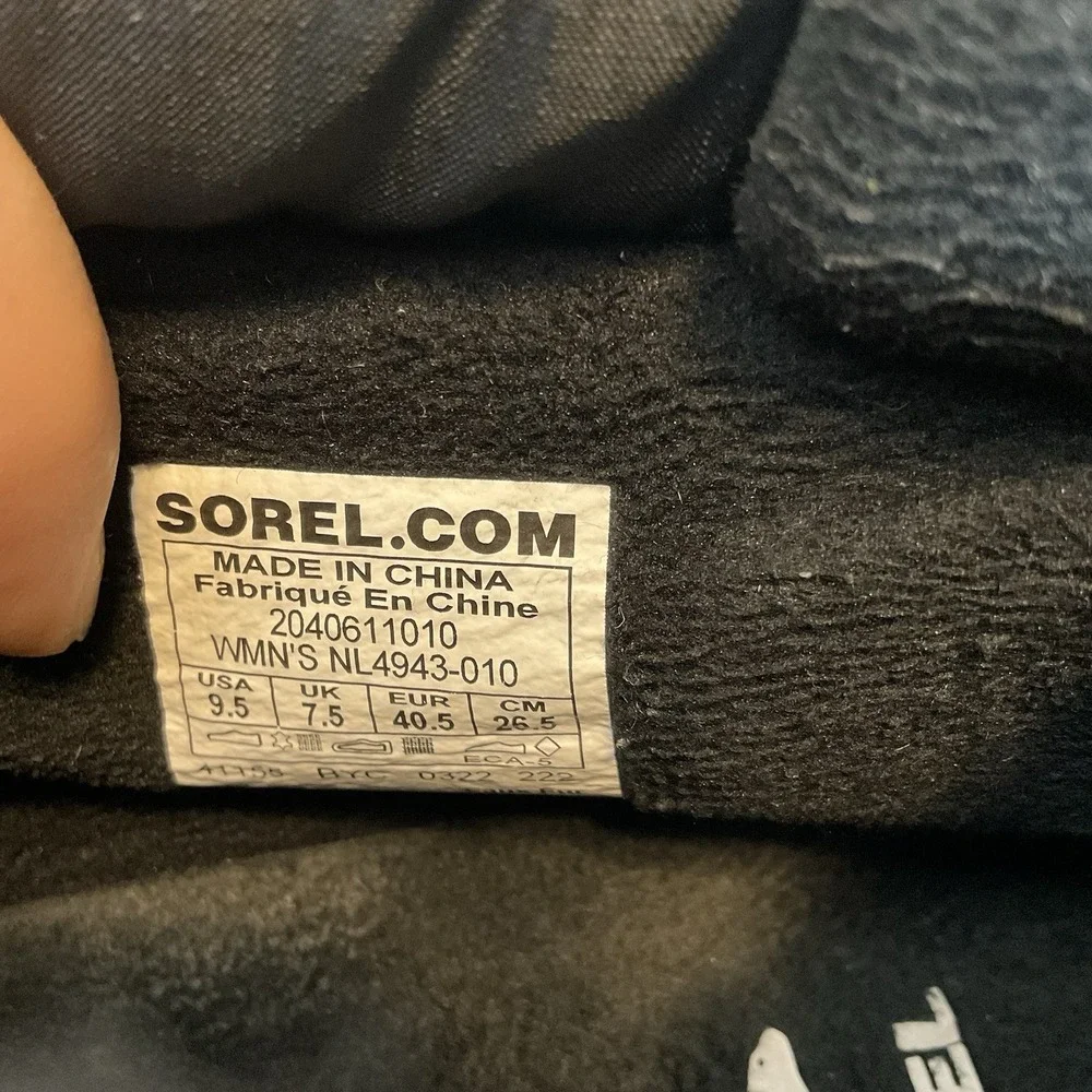 Sorel Out N About III Women's Puffy Waterproof Insulated Boots Black Size 9.5M